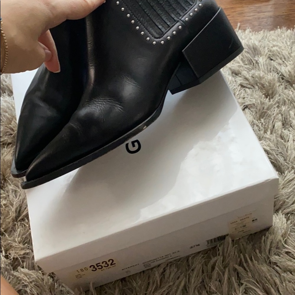 Givenchy Black Leather Booties - image 2